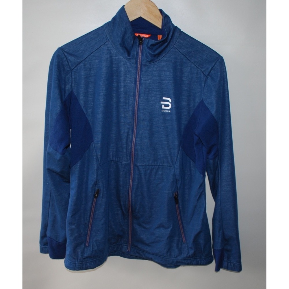 Daehlie Men's Conscious Jacket Medium Bistro Blue – Used, Sleeve Rip, Wear
